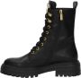 Twinset Zwarte Veterschoenen met Gouden Details Black Dames - Thumbnail 10