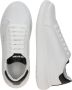 Valentino Witte Leren Sneakers met Logo Lettering White Heren - Thumbnail 4