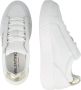 Valentino Witte leren sneaker met gouden logo White Dames - Thumbnail 5