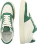 Copenhagen Studios Wit Groen Leren Dames Sneakers White Dames - Thumbnail 13