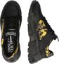 Versace Jeans Couture Barok Detail Zwart Leren Platte Schoenen Black Heren - Thumbnail 16