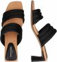 Shoe the Bear Sylvi Padded Strap Mule Zwart Satijn Black Dames - Thumbnail 9