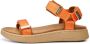 Woden Stijlvolle en Comfortabele Line Sandaal met Verstelbare Bandjes Oranje Dames - Thumbnail 126