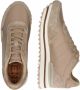 Woden Leren Plateau Sneaker met Visleer Details Beige Dames - Thumbnail 12