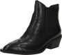 Fabienne Chapot Western Stijl Zwart Leren Enkellaarzen Black Dames - Thumbnail 3