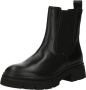 Gabor Zwarte Leren Chelsea Boots Black Dames - Thumbnail 4