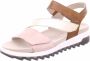 Gabor Neutrale Florenz Metallic Sandalen Pink Dames - Thumbnail 3