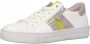 Gabor Witte leren en fluwelen sneakers Multicolor Dames - Thumbnail 2