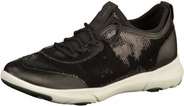 Geox Sneakers Black Gray Yellow Dames