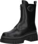 GUESS Annia leren enkelboots zwart wit - Thumbnail 2