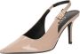 Guess Lak Slingback Leren Hoge Hakken Pink Dames - Thumbnail 3