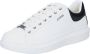 Guess Witte zwarte leren Vibo Carryover sneakers White Heren - Thumbnail 4