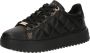 GUESS Dattice Dames Sneakers Laag Gewatteerd Black Brown - Thumbnail 4