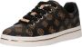 GUESS Brocr dames sneaker Bruin multi - Thumbnail 1