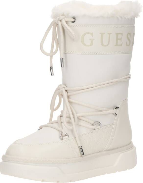 GUESS Undelo Dames Snowboots Veterlaarzen Ivory