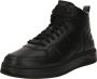 Hugo Boss Zwarte Sneakers Glad Materiaal Rubberen Zool Black Heren - Thumbnail 2