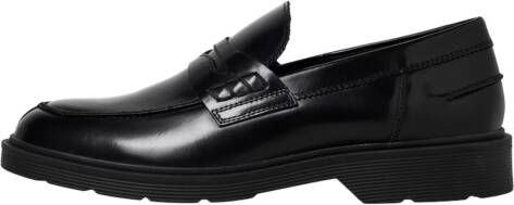 Jack & jones Penny loafers van leer met schachtbrug