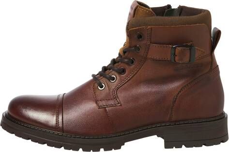 Jack & jones Leren boots met doornsluiting model 'DEXTER'