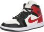 Jordan Air 1 Mid Damesschoenen Sail Off-Noir White Gym Red- Dames Sail Off-Noir White Gym Red - Thumbnail 2