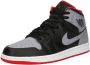 Jordan Air 1 Mid Black Fire Red White Cement Grey- Heren Black Fire Red White Cement Grey - Thumbnail 4