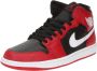 Nike Air Jordan 1 Mid Heren Sneakers “ Rood Zwart Wit Doos zonder deksel - Thumbnail 3