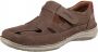 Josef Seibel Bruine leren comfort sandalen Brown Heren - Thumbnail 5