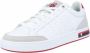 K-Swiss Court Block Herren Sneakers Sportschoenen Schoenen Leer Wit 07411-113-M - Thumbnail 2