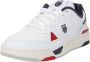 K-Swiss Match Pro leren sneakers wit donkerblauw rood - Thumbnail 2