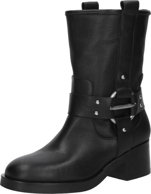 Karl Lagerfeld Boots Brooklyn Mid Leg Strap Boot in zwart