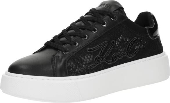 Karl Lagerfeld Low-Top Sneakers Maxi Kup Autograph Lace Lo in zwart