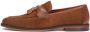 Kazar Heren elegante loafers van bonded leer versierd met een clutch Brown Heren - Thumbnail 1