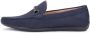 Kazar Heren stijlvolle nubuck marineblauwe mocassins met een applicatie Blue Heren - Thumbnail 2