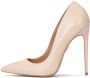 Kazar Tijdloze stiletto's van beige leer Beige Dames - Thumbnail 2