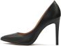 Kazar Zwarte Leren Puntige Neus Stiletto's Black Dames - Thumbnail 2