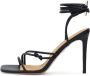 Kazar Geveterde leren sandalen met decoratieve knopen Black Dames - Thumbnail 2