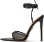 Kazar Zwarte sandalen met een puntige neus en veters Black Dames - Thumbnail 2