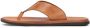 Kazar Heren universele teenslippers gemaakt van graanleer Brown Heren - Thumbnail 1