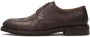 Kazar Elegante Heren Derby Schoenen met Openwerk Decoratie Brown Heren - Thumbnail 1