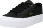 Lacoste Platform Sneakers voor modebewuste vrouwen Black Dames - Thumbnail 1