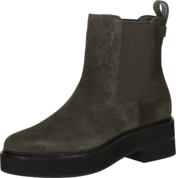 Lauren Ralph Lauren Chelsea boots van leer met treklus model 'ADRIANNA'