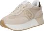 Liu Jo Sportieve Suède Sneakers met Mesh Details Beige Dames - Thumbnail 4