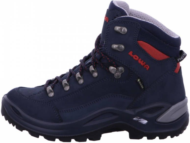 Bijwonen investering Opname Lowa Renegade Mid GTX Wandelschoenen Dames Marineblauw Donkerrood -  Schoenen.nl