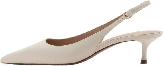 Mango slingback pumps lichtbeige