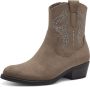 Marco Tozzi Cowboylaarzen taupe Textiel Dames - Thumbnail 3