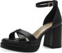 Marco tozzi Zwarte platte sandalen voor vrouwen Black Dames - Thumbnail 2