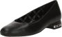 Michael Kors Zwarte Leren Ballet Flats Lage Hak Black Dames - Thumbnail 2