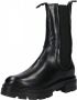 MJUS M79203-101-6002 Chelsea Zwart Leer Chelsea boots Dames - Thumbnail 4