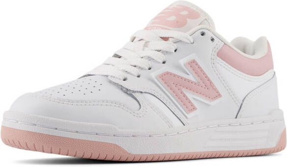 New Balance 480 sneakers wit roze Jongens Meisjes Leer Meerkleurig 36 - Foto 3
