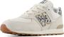 New Balance 574 V1 sneakers dierenprint offwhite blauw Ecru Jongens Meisjes Suede 38 - Thumbnail 5