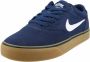 Nike SB Chron 2 Skateschoen Navy Navy Gum Light Brown White Heren - Thumbnail 5